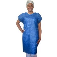 AVENTAL DESC S/ MANGA C/10 AZUL (STANDARD)