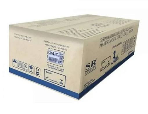 SERINGA 03ML C/AG. 25X07 L.S.