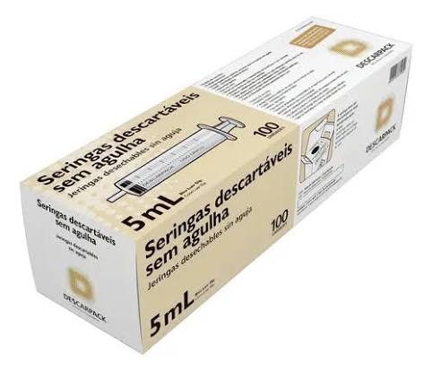 SERINGA 5ML S/AG. C/100 (LS)