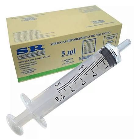 SERINGA 5ML SLIP   SR