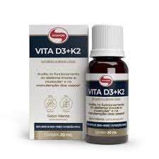 VITA D3 + K2 GOTAS FRASCO 20ML SABOR MENTA